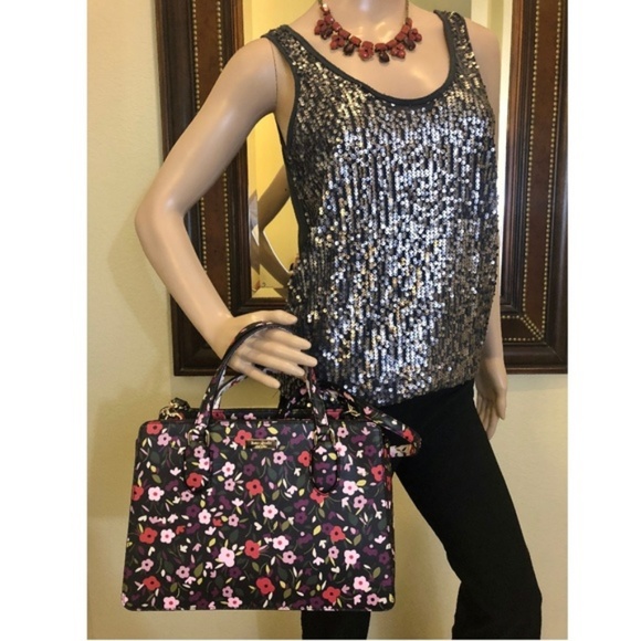 🔥NWT Kate Spade Reese Laurel Boho Floral Satchel - Picture 5 of 6